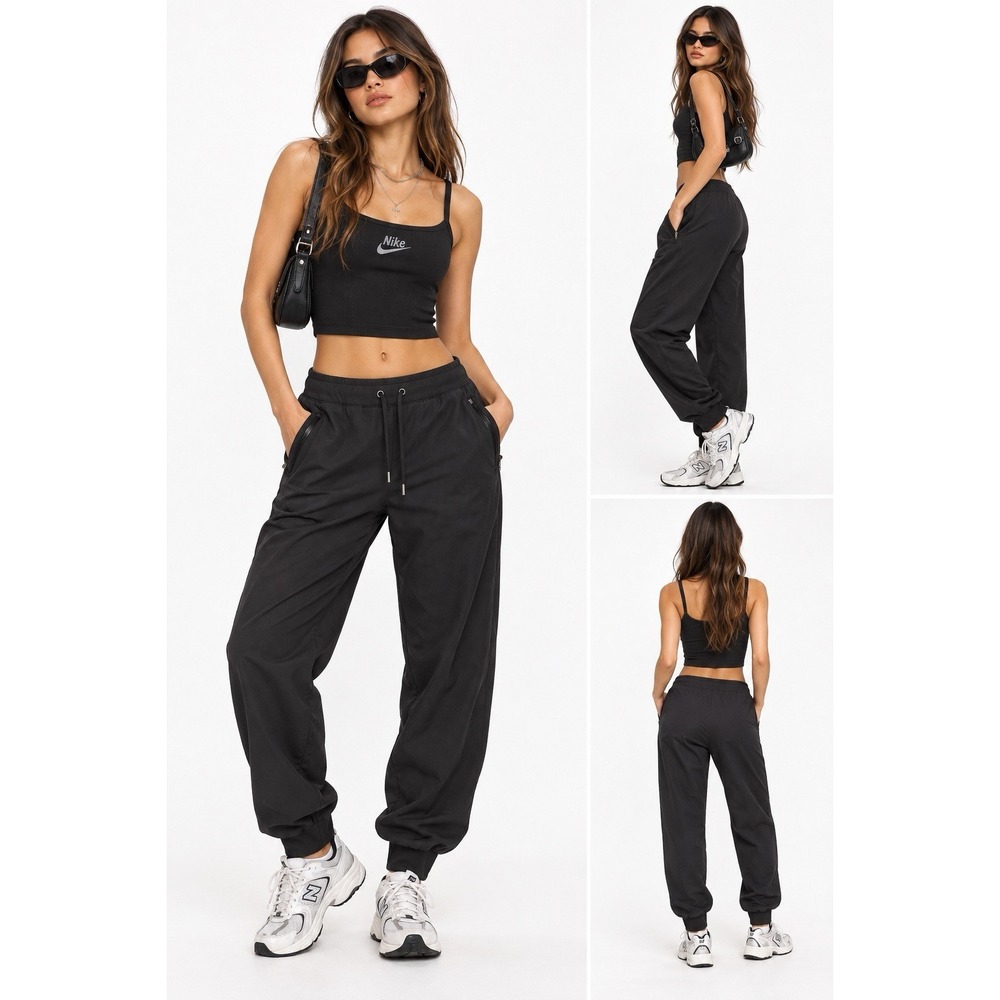 Yogalicious Lux Ave Jogger Pants XL Black Relaxed Athleisure Streetwear Travel